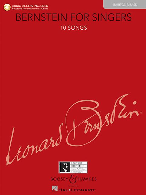 Bernstein for Singers - Baritone/Bass: with Piano Accompaniments on CD
