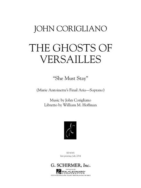 She Must Stay from the opera The Ghosts of Versailles: Marie Antoinette's Final Aria - Soprano