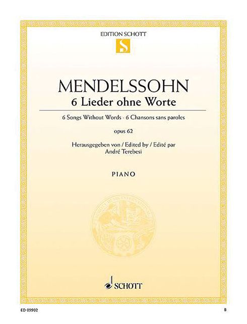 Six Songs Without Words Op. 62: Piano