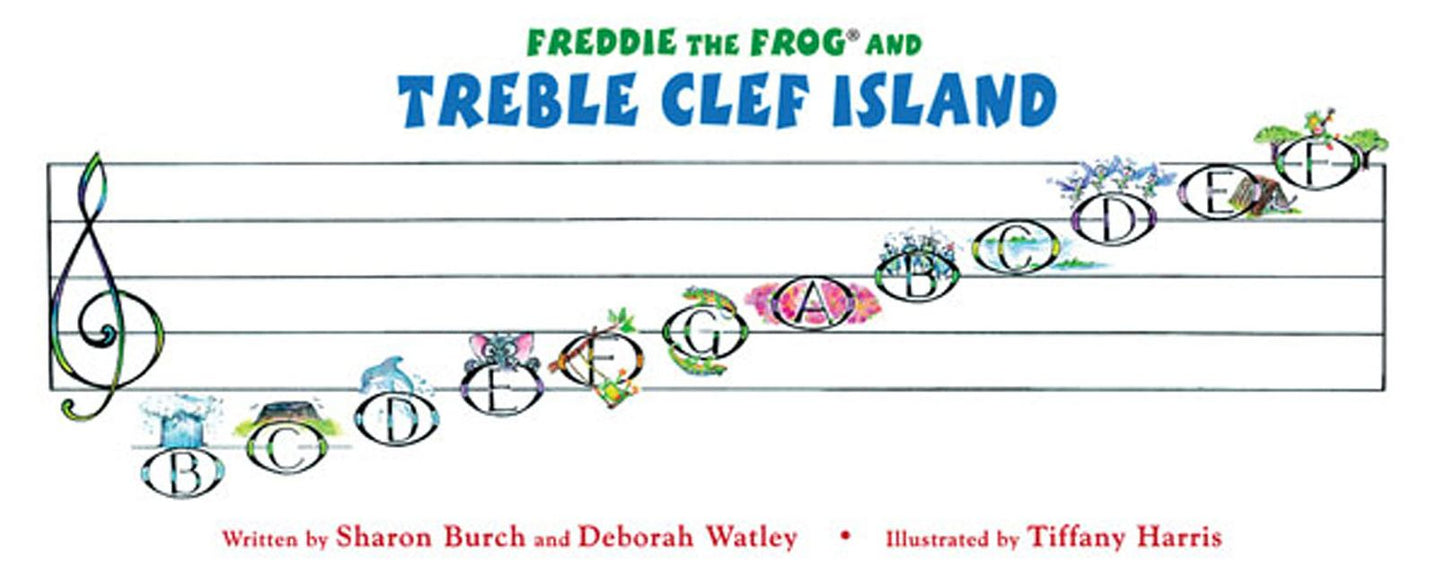Treble Clef Island Poster