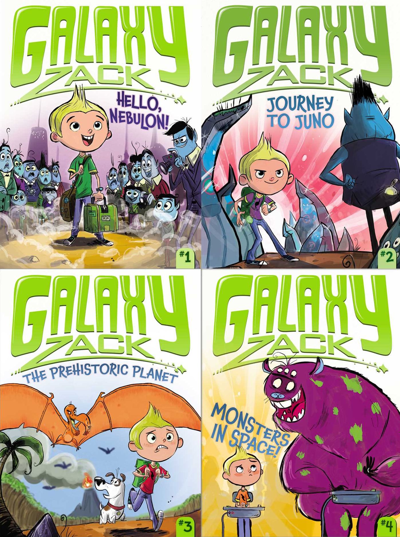 The Galaxy Zack Collection: A Stellar Four-Book Boxed Set: Hello, Nebulon!; Journey to Juno; The Prehistoric Planet; Monsters in Space!