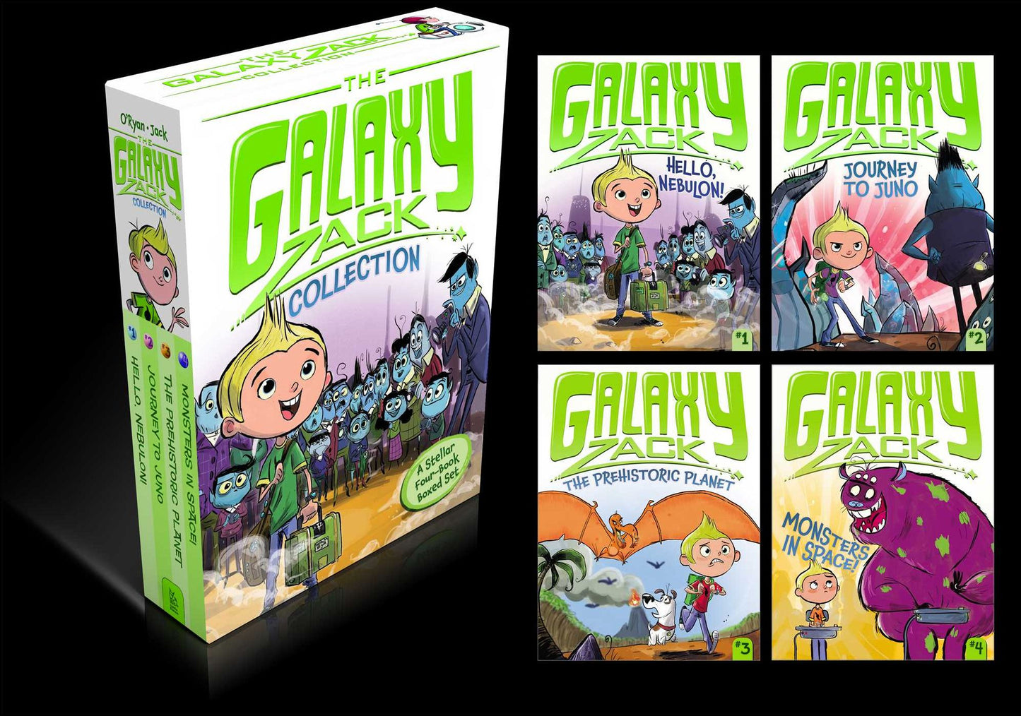 The Galaxy Zack Collection: A Stellar Four-Book Boxed Set: Hello, Nebulon!; Journey to Juno; The Prehistoric Planet; Monsters in Space!