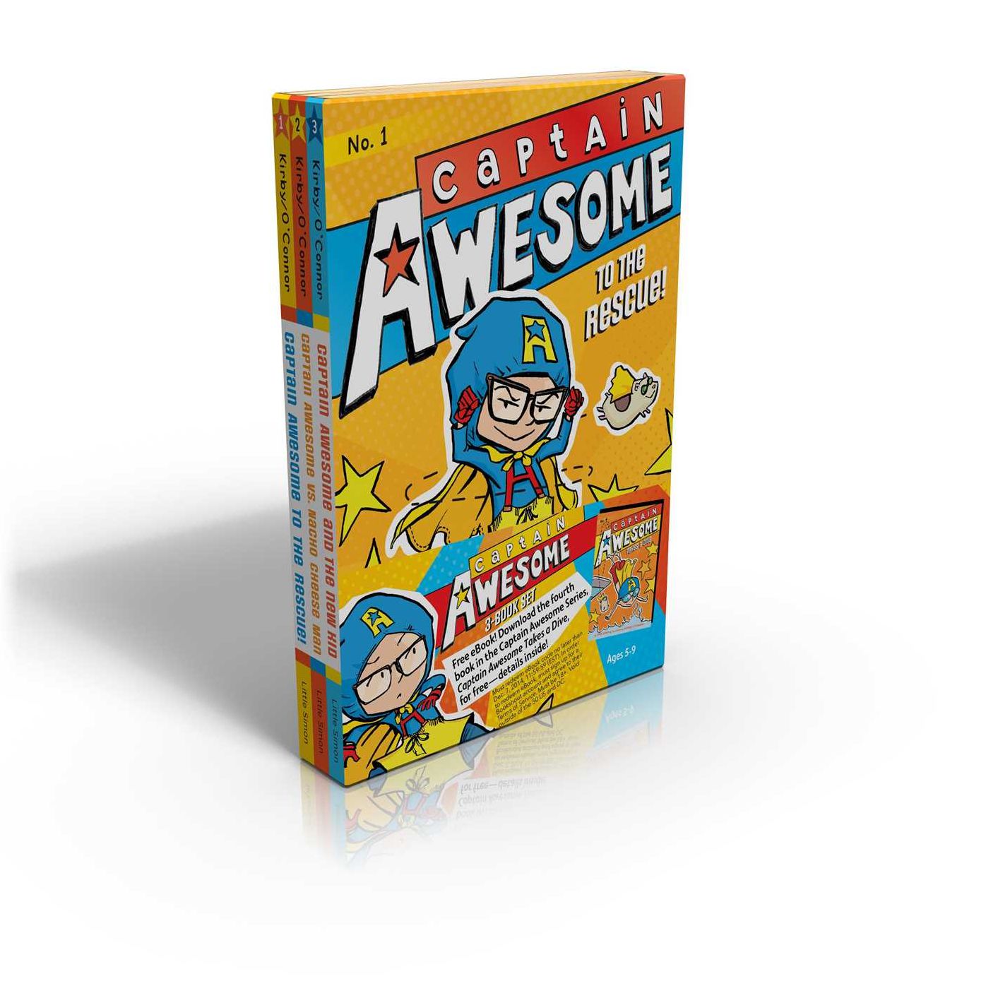Captain Awesome 3-pack: Captain Awesome to the Rescue; Captain Awesome vs. Nacho Cheese Man; Captain Awesome and the New Kid