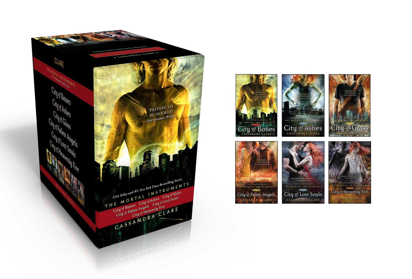 The Mortal Instruments, the Complete Collection: City of Bones; City of Ashes; City of Glass; City of Fallen Angels; City of Lost Souls; City of Heavenly Fire