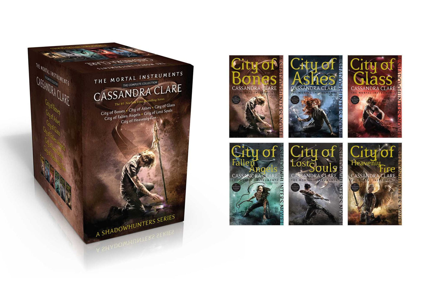 The Mortal Instruments, the Complete Collection (Boxed Set): City of Bones; City of Ashes; City of Glass; City of Fallen Angels; City of Lost Souls; City of Heavenly Fire