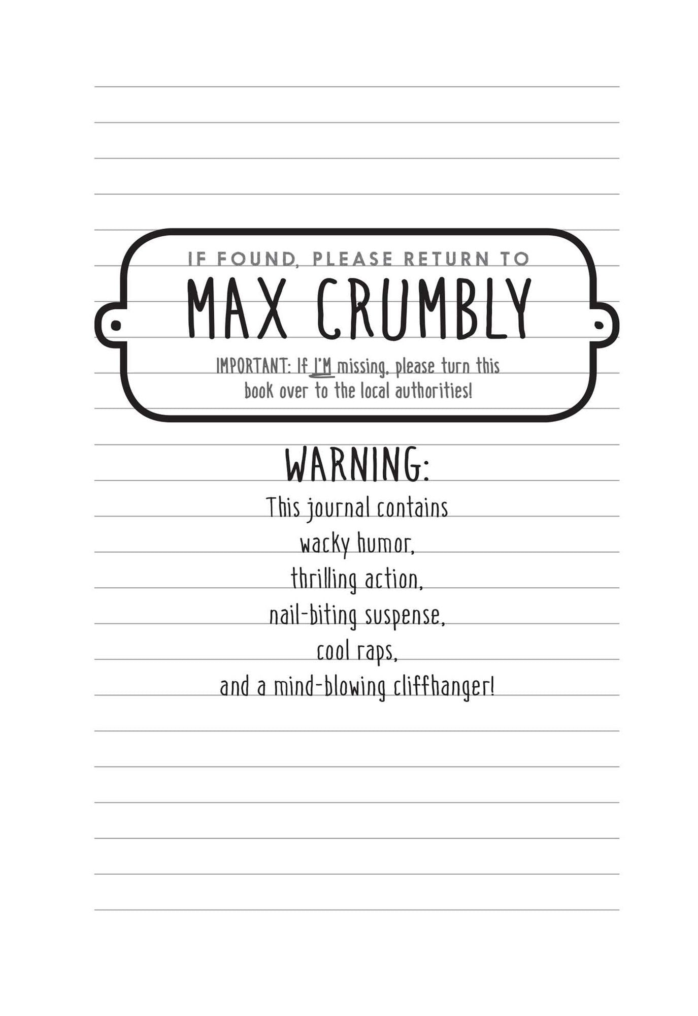 The Misadventures of Max Crumbly 1: Locker Hero