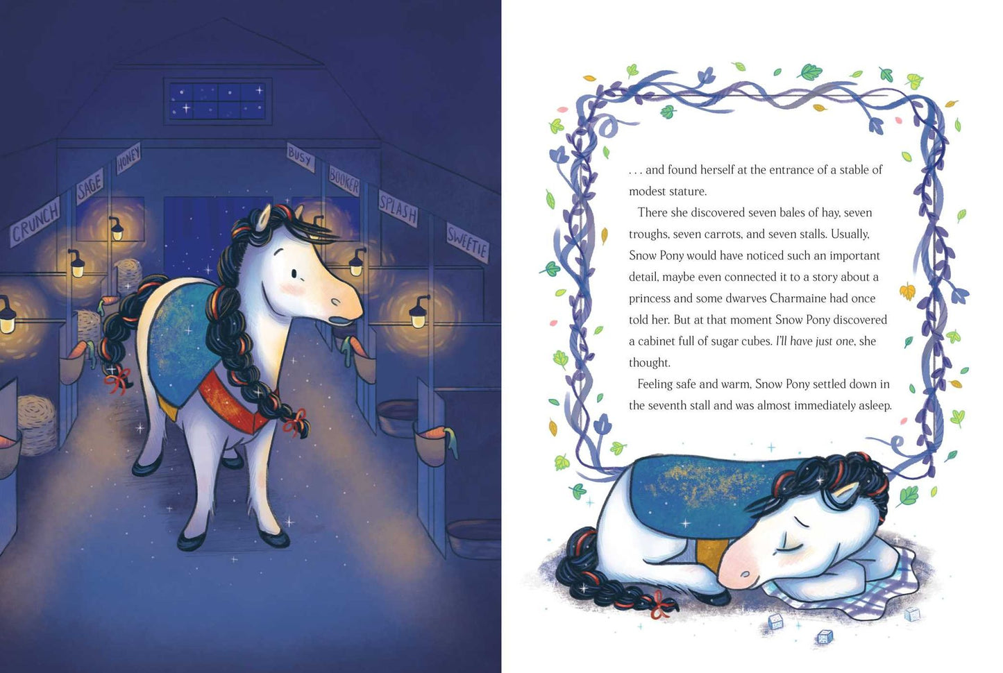 Snow Pony and the Seven Miniature Ponies
