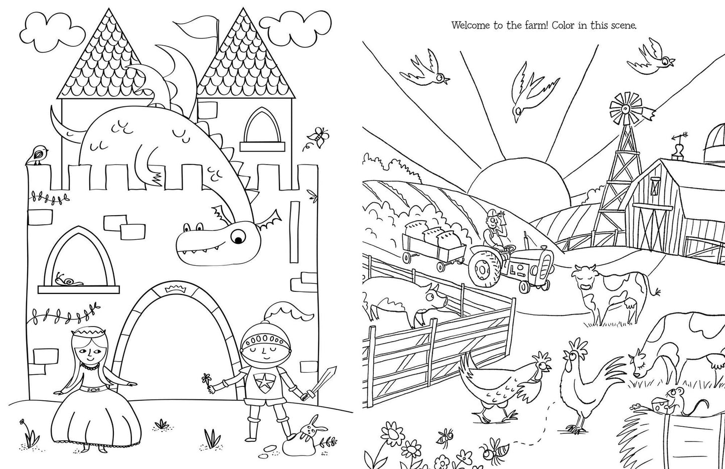 Dream Doodle Draw! Awesome Adventures: Under the Sea; Castles and Kingdoms; Farm Friends