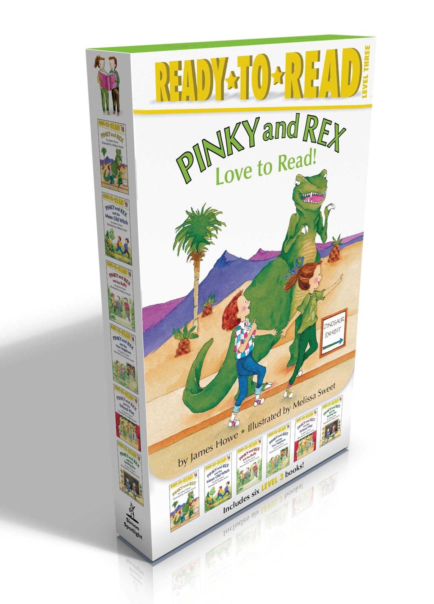 Pinky and Rex Love to Read!: Pinky and Rex; Pinky and Rex and the Mean Old Witch; Pinky and Rex and the Bully; Pinky and Rex and the New Neighbors; Pinky and Rex and the School Play; Pinky and Rex and the Spelling Bee