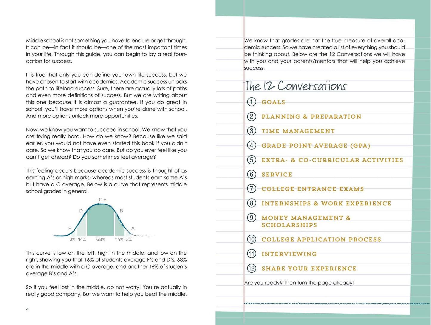 The Middle School Student's Guide to Academic Success: 12 Conversations for College and Career Readiness
