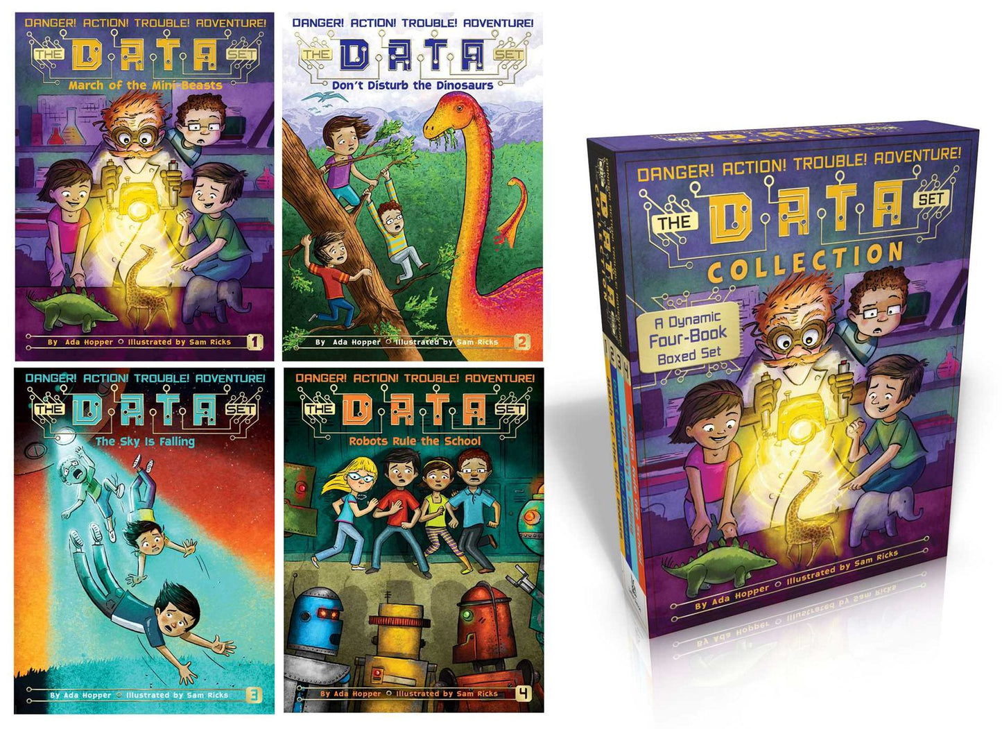The DATA Set Collection: March of the Mini Beasts; Don't Disturb the Dinosaurs; The Sky Is Falling; Robots Rule the School