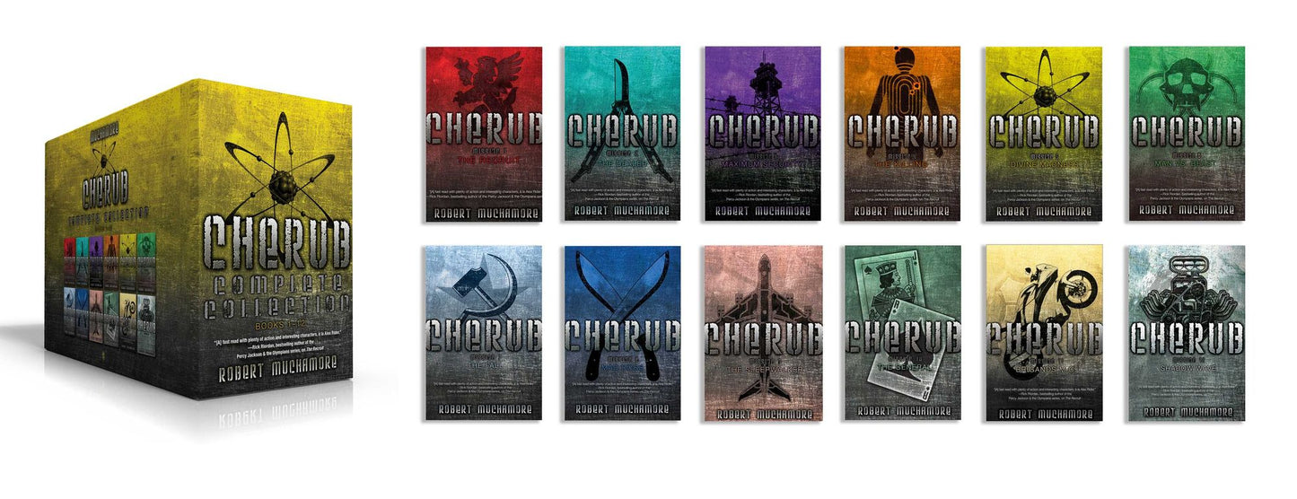 CHERUB Complete Collection Books 1-12 (Boxed Set): The Recruit; The Dealer; Maximum Security; The Killing; Divine Madness; Man vs. Beast; The Fall; Mad Dogs; The Sleepwalker; The General; Brigands M.C.; Shadow Wave
