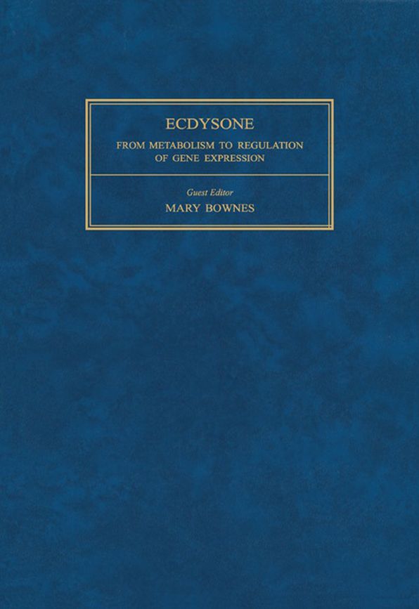 Ecdysone: From Metabolism to Regulation of Gene Expression