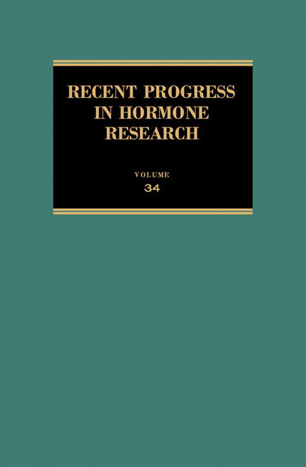 Recent Progress in Hormone Research: Proceedings of the 1977 Laurentian Hormone Conference