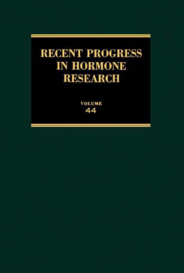 Recent Progress in Hormone Research: Proceedings of the 1987 Laurentian Hormone Conference