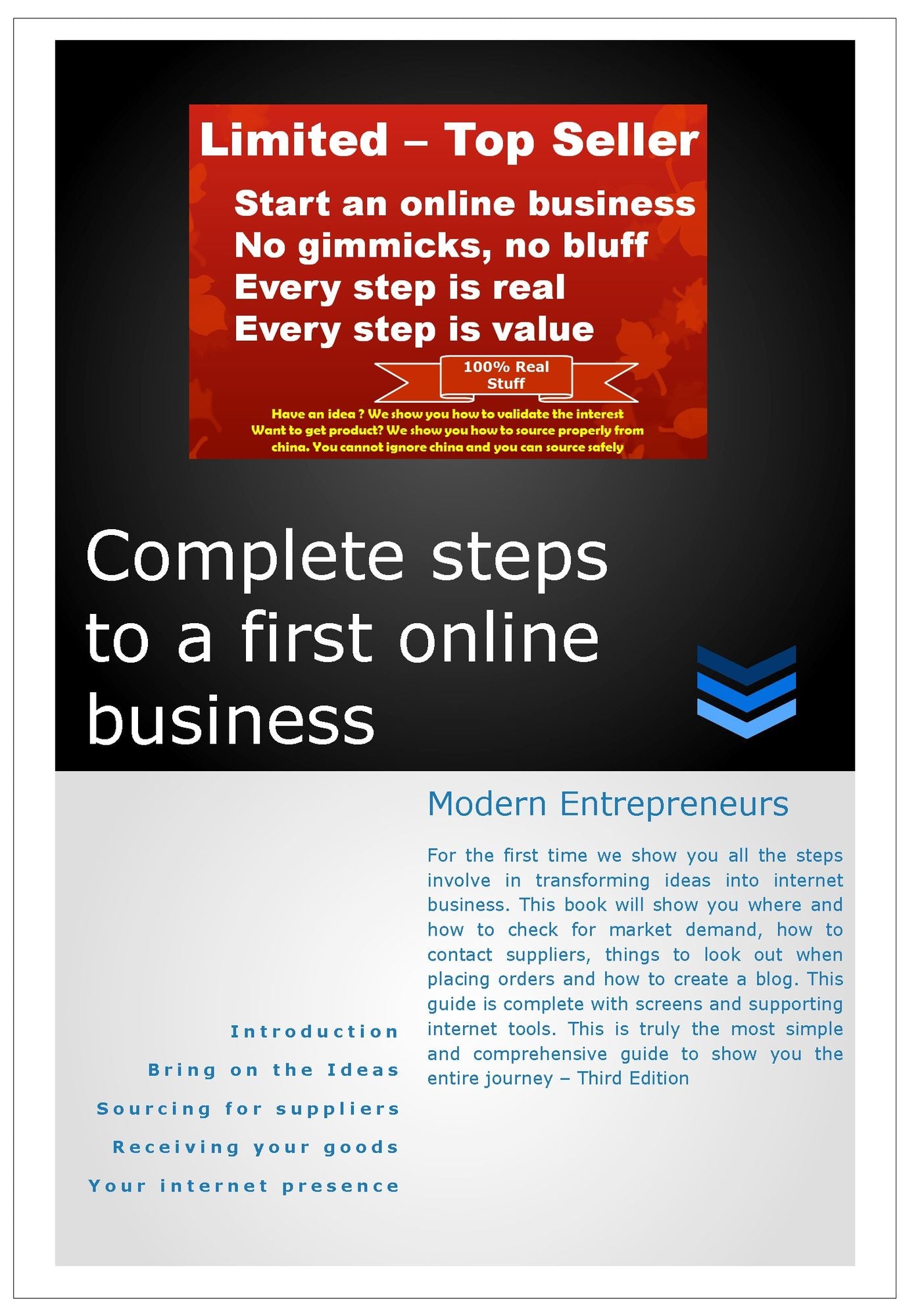 Complete Steps to a First Online Business Modern Entrepreneurs 3rd Edition