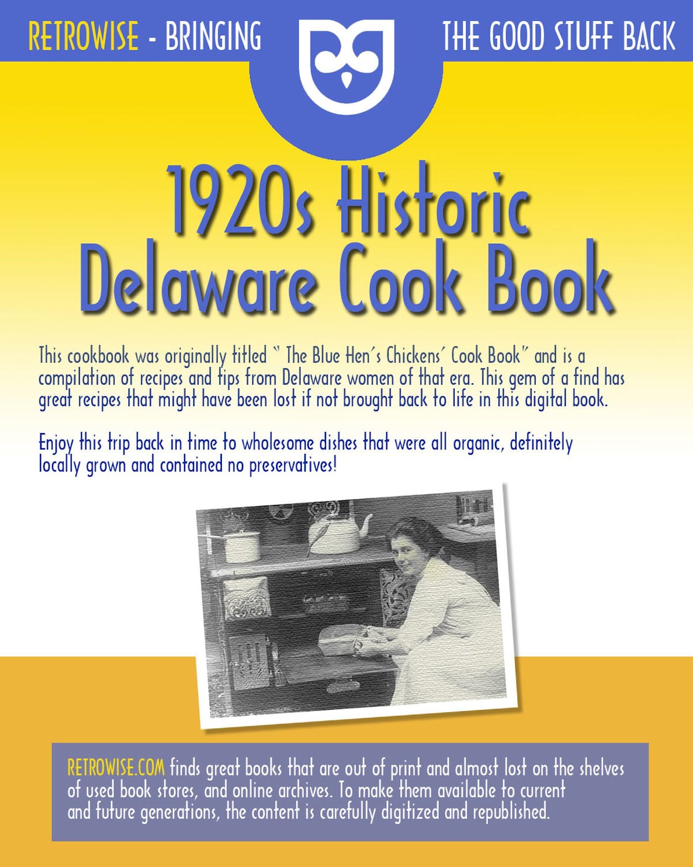 1920s Historic Delaware Cook Book