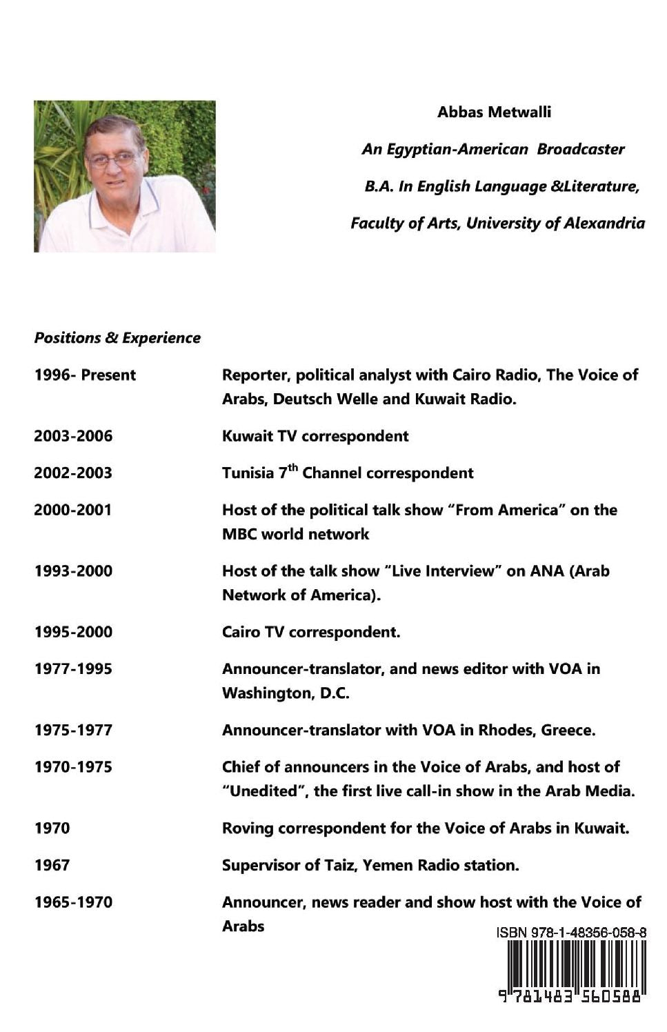 50 Years of Radio and TV: A Self-Journey from Nasser to Obama