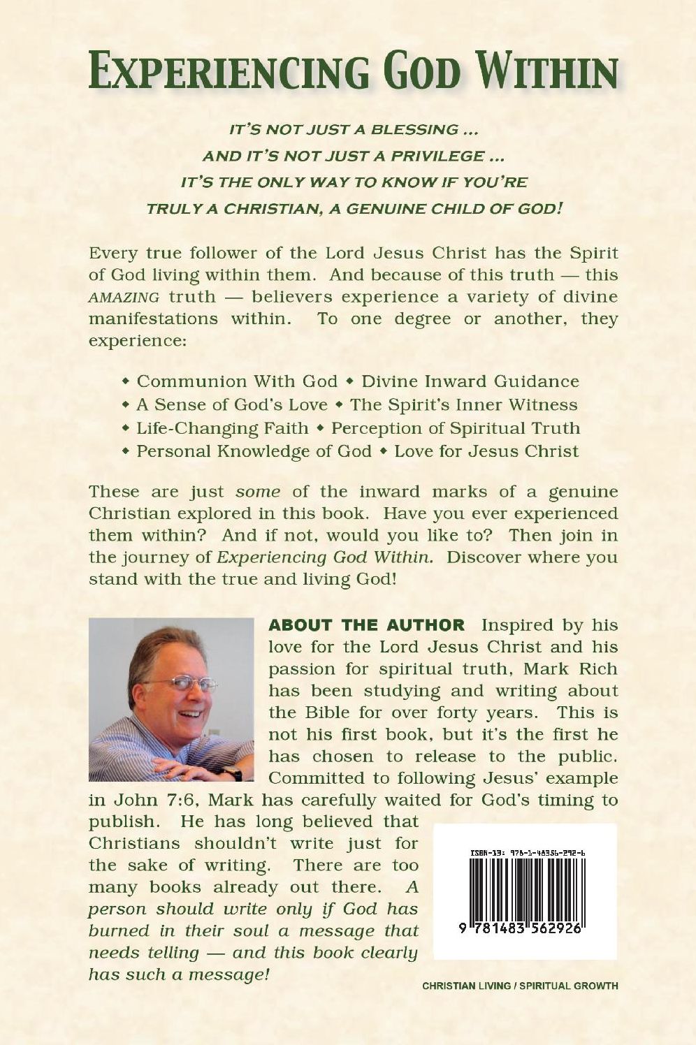 Experiencing God Within: Discover Where You Stand With the True and Living God!