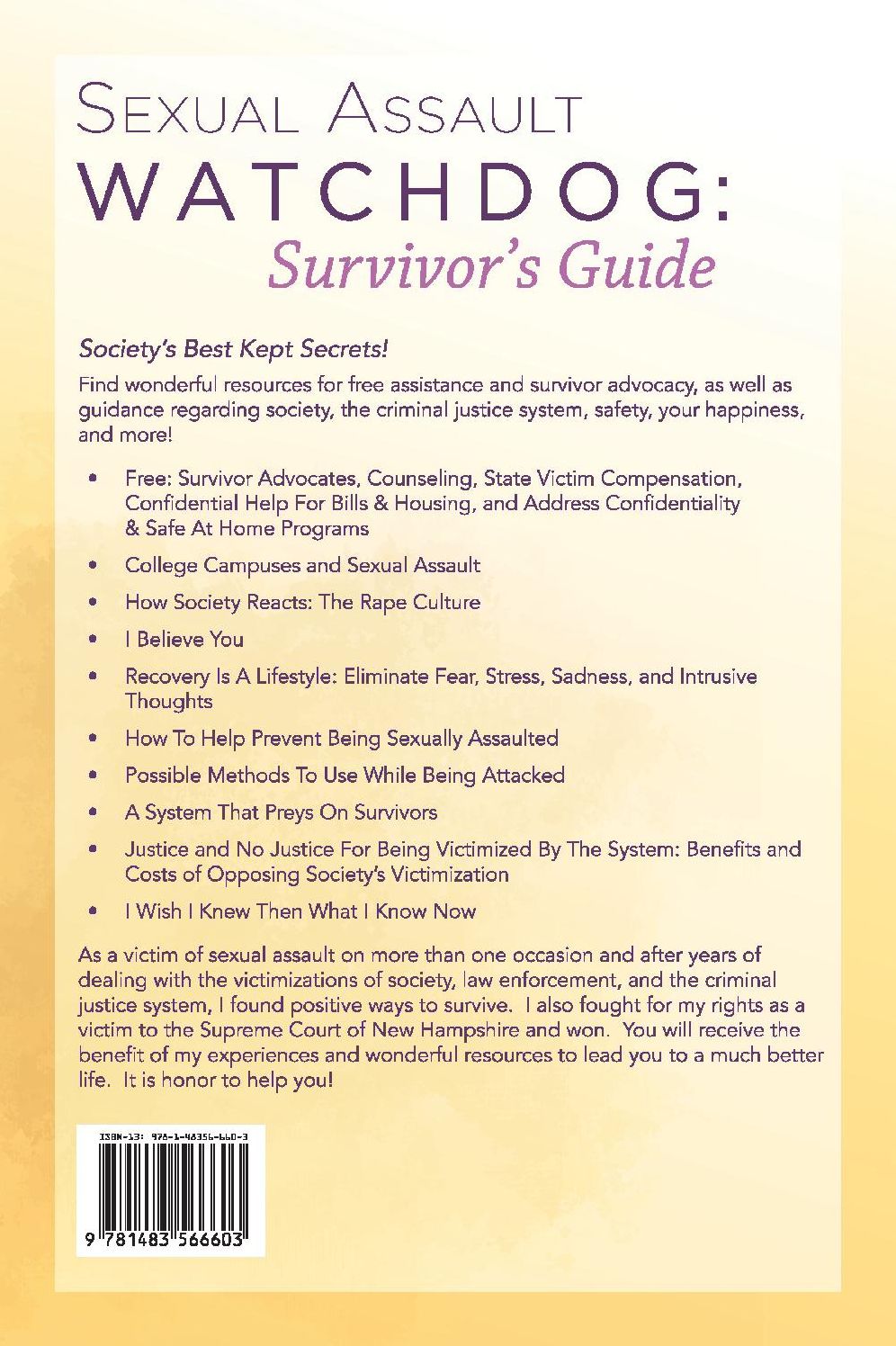 Sexual Assault Watchdog:: Survivor's Guide