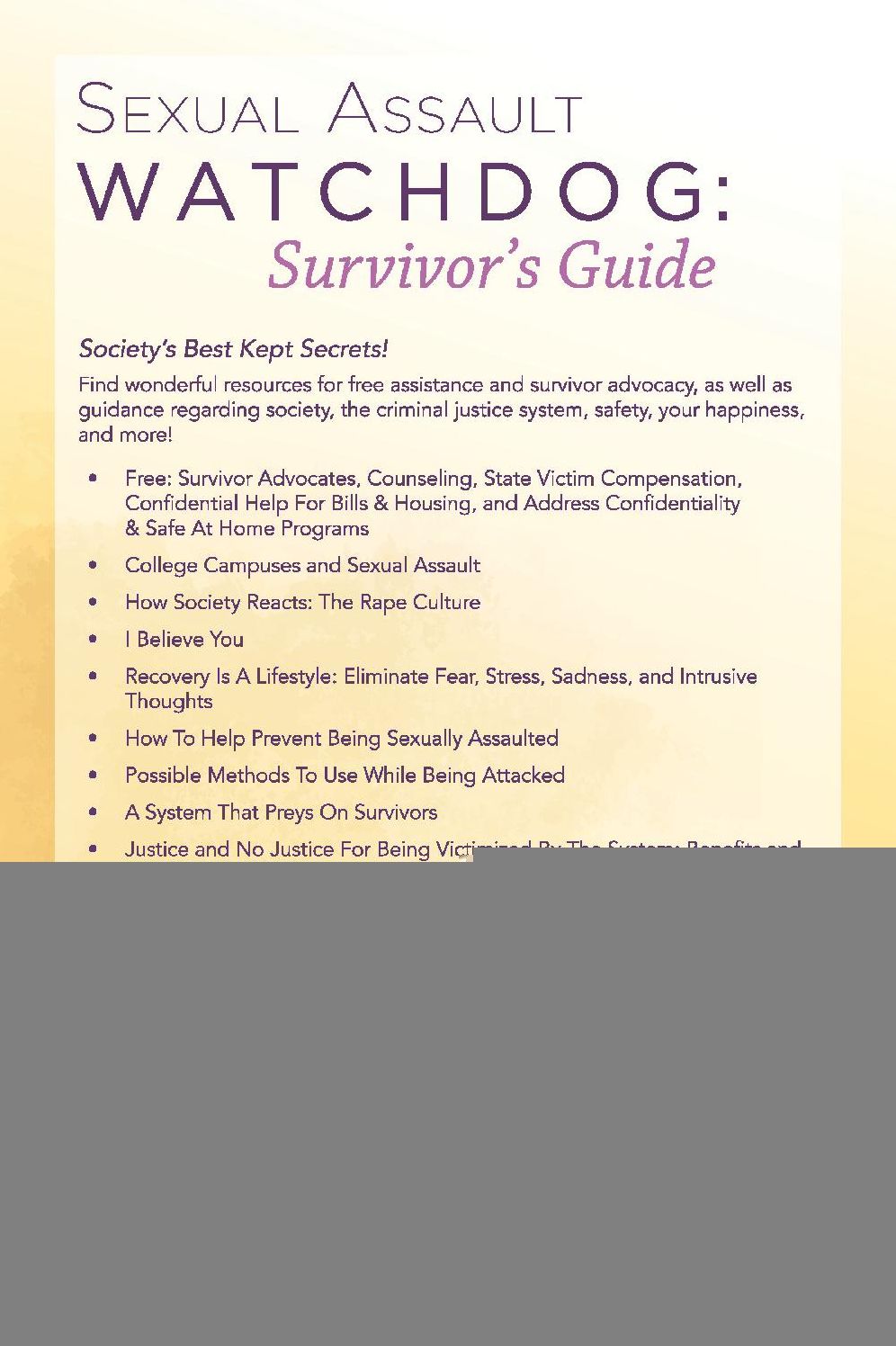 Sexual Assault Watchdog:: Survivor's Guide