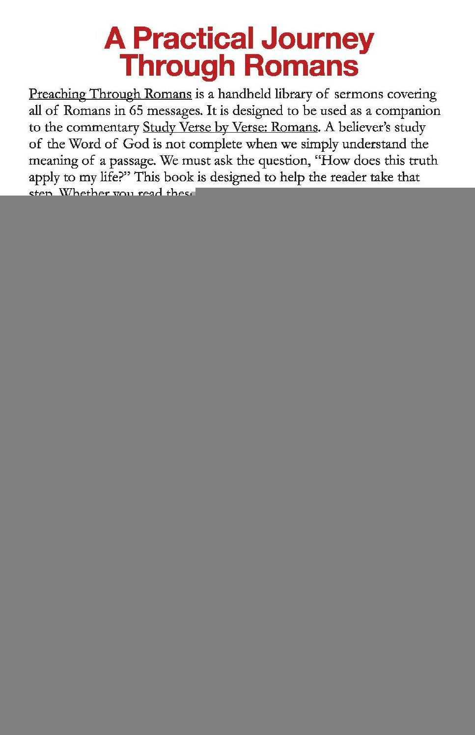 Preaching Through Romans