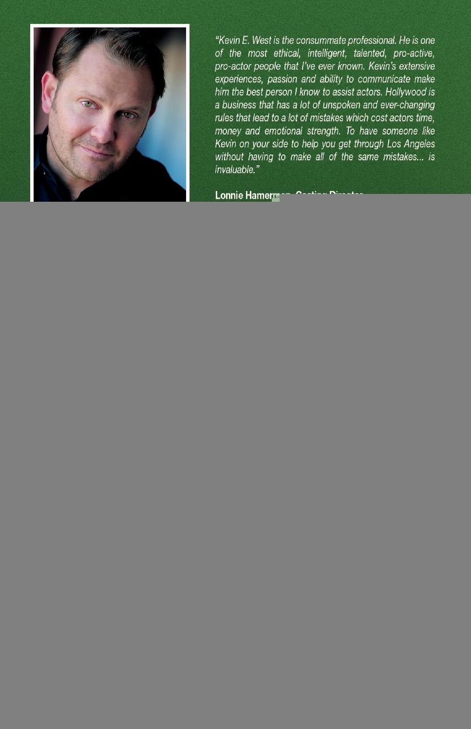 7 Deadly Sins - The Actor Overcomes: Business of Acting Insight By the Founder of the Actors' Network