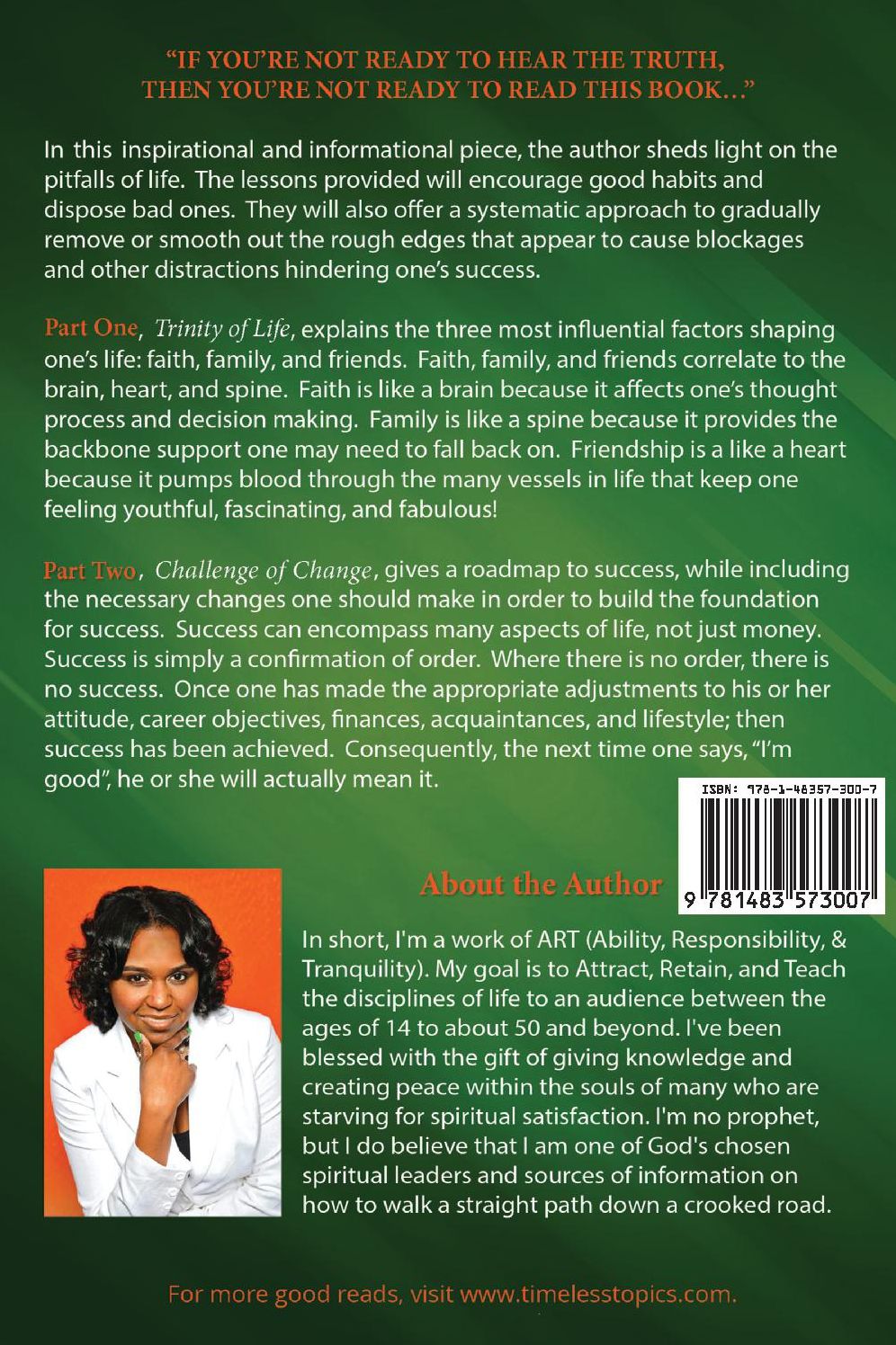 "I'm G.O.O.D.": (Getting Over Obstacles Daily)