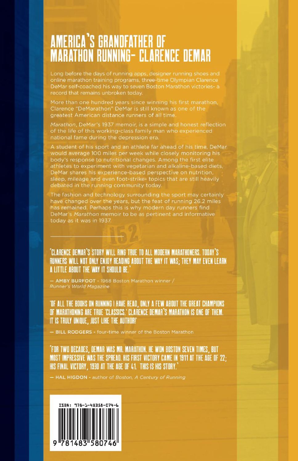 Marathon: Autobiography of Clarence Demar- America's Grandfather of Running