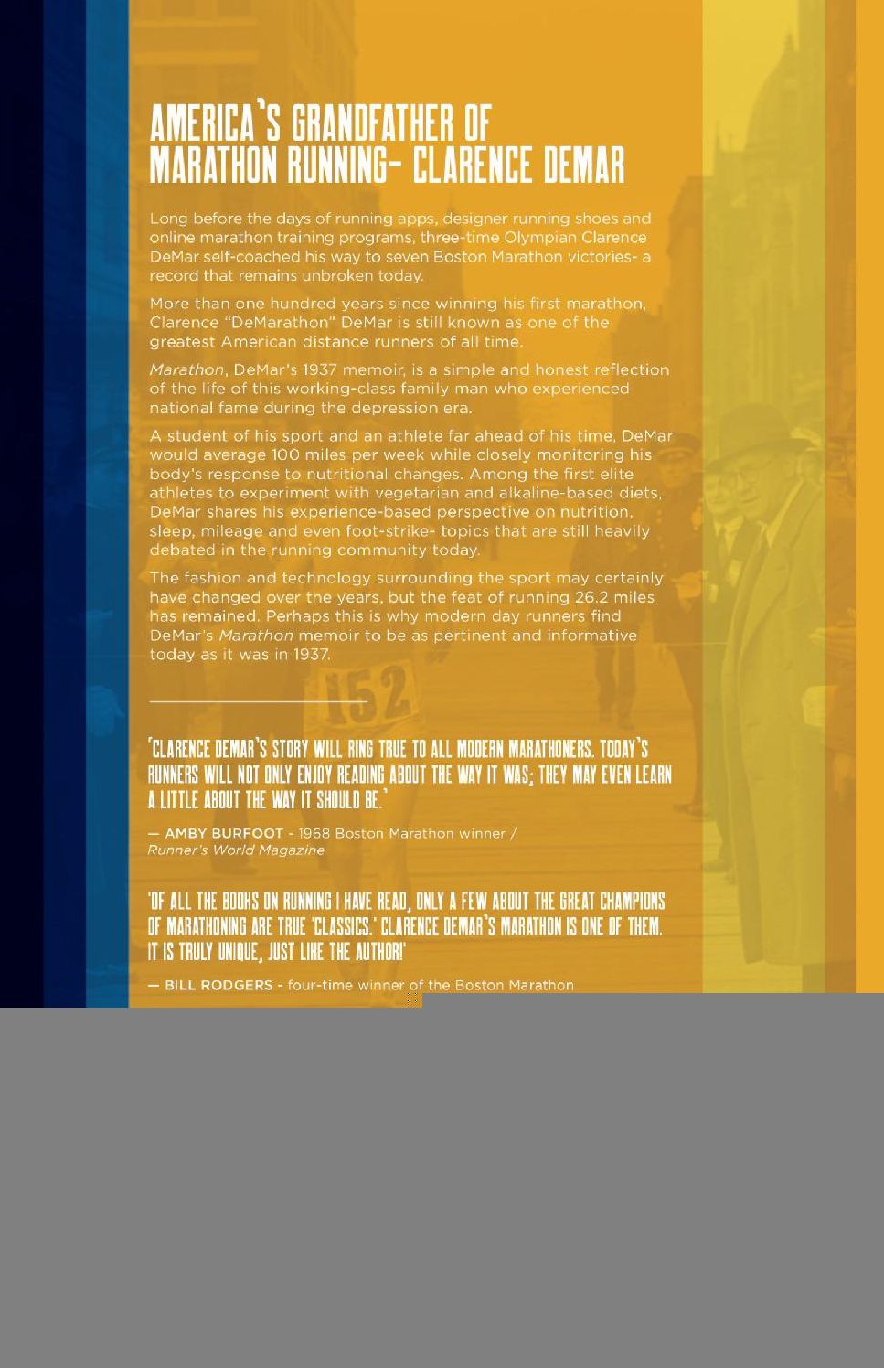 Marathon: Autobiography of Clarence Demar- America's Grandfather of Running