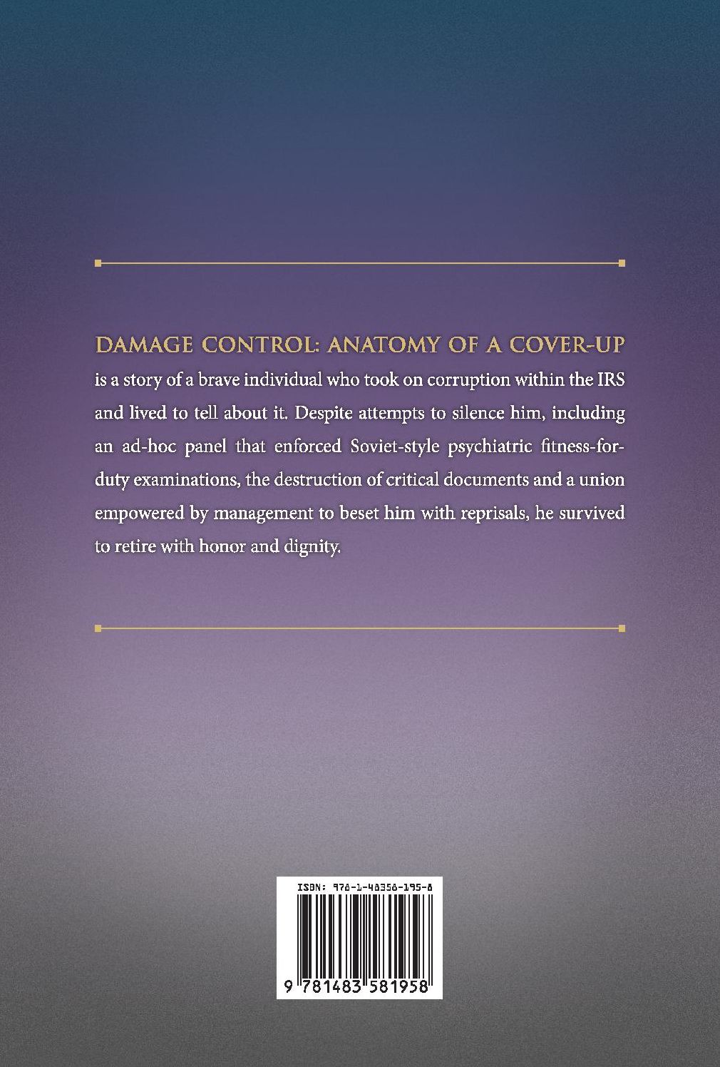 Damage Control: Anatomy of a Cover-Up