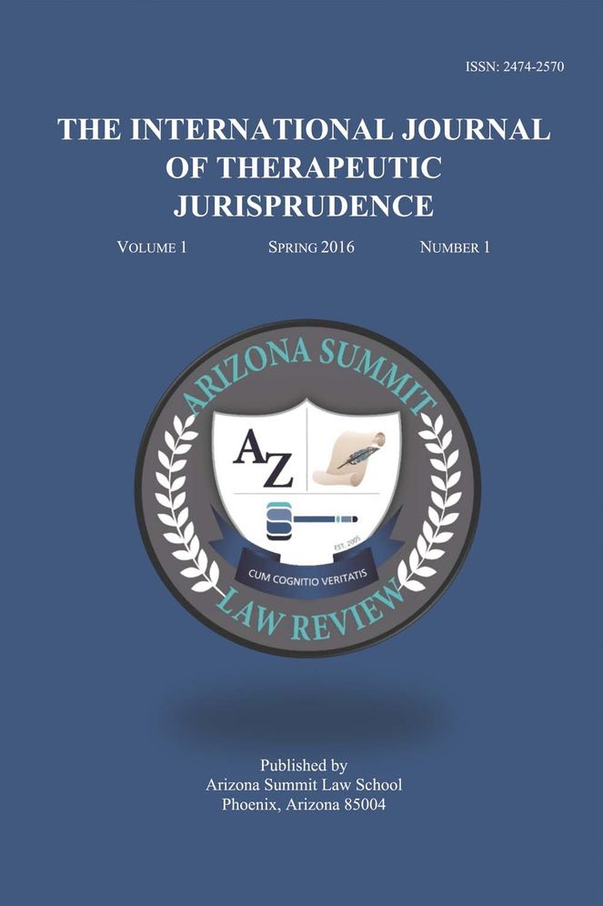 The International Journal of Therapeutic Jurisprudence: Volume 1