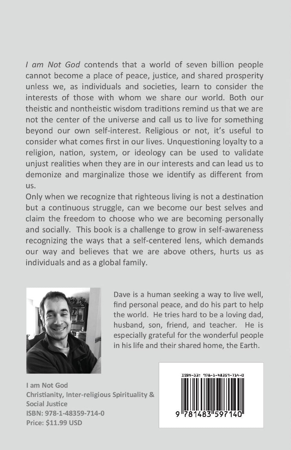 I Am Not God: Searching for a Path Toward Personal and Global Well-Being