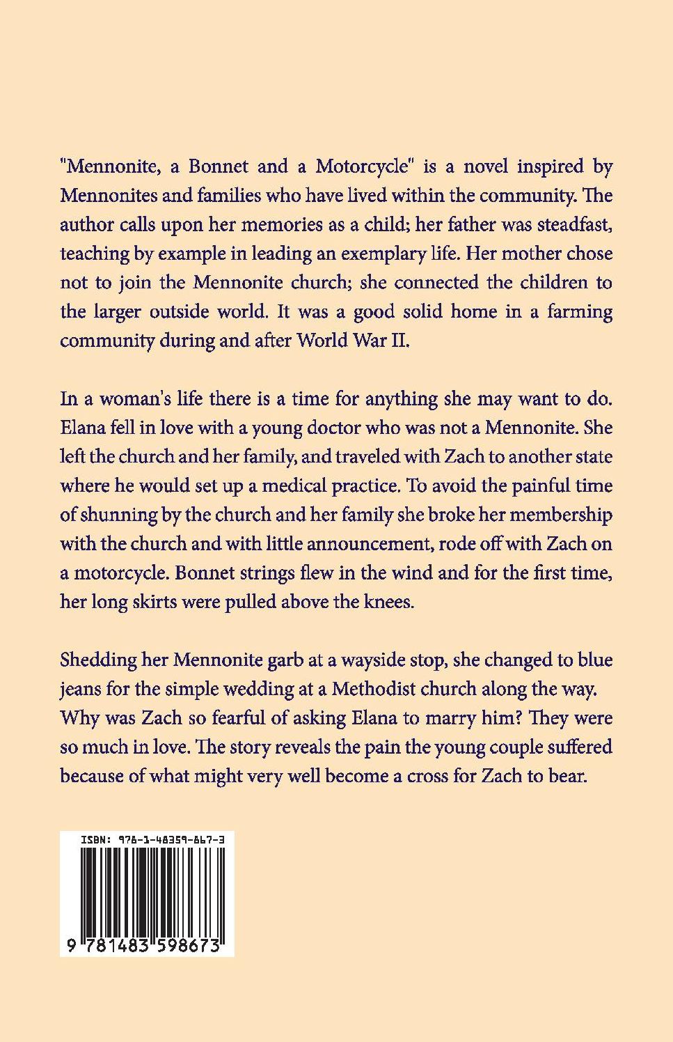 Mennonite, A Bonnet and a Motorcycle