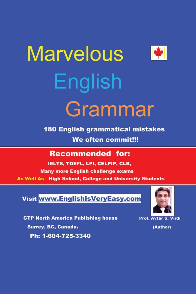Marvelous English Grammar: 180 English Grammatical Mistakes