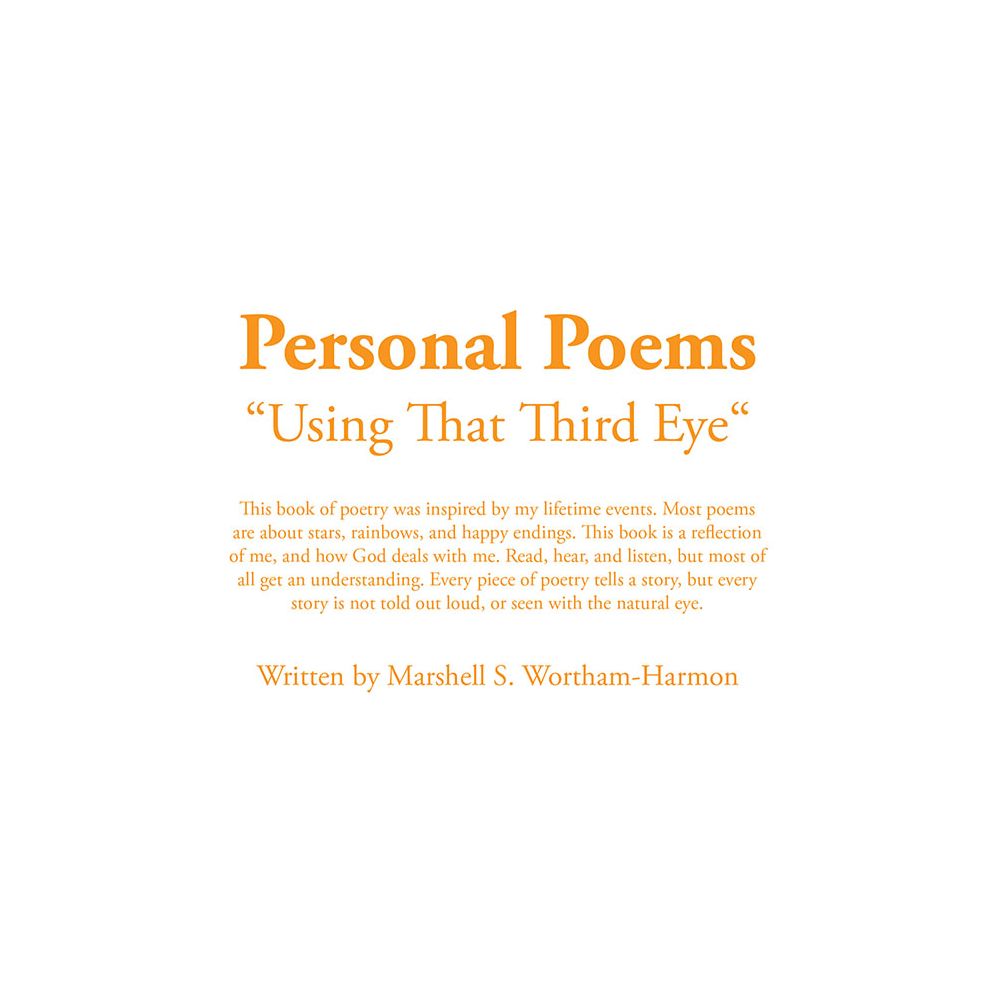 Personal Poems: "Using That Third Eye"