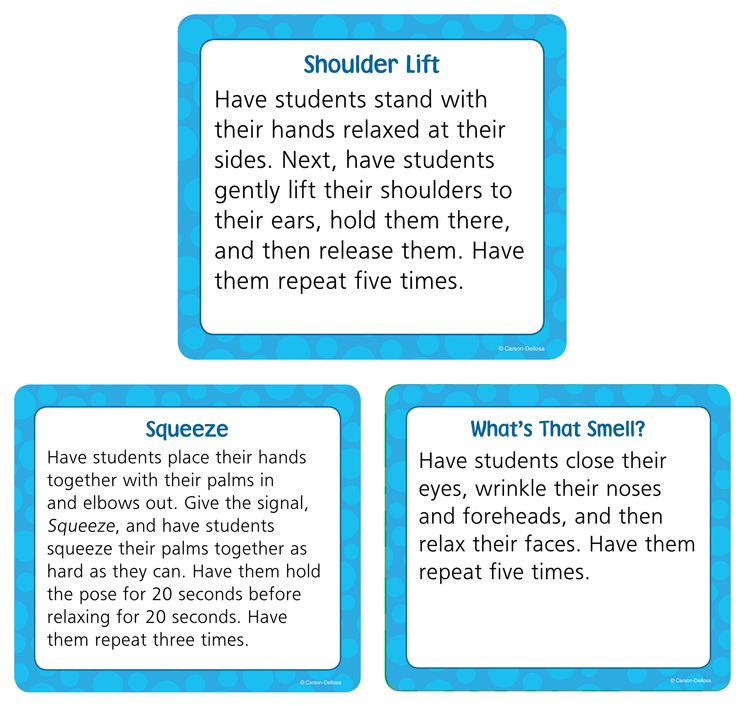 Carson Dellosa CD-120486 Brain Breaks Calm Cut Outs