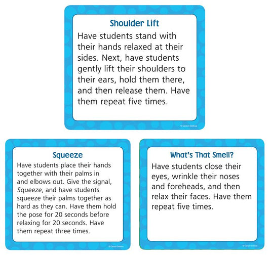 Carson Dellosa CD-120486 Brain Breaks Calm Cut Outs
