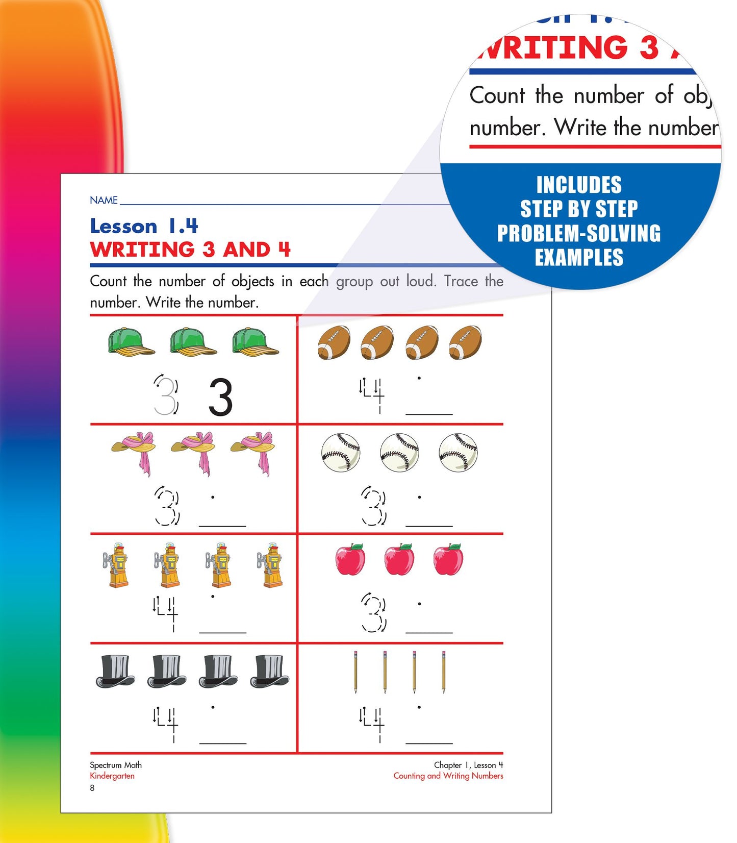 Spectrum Math Workbook, Grade K