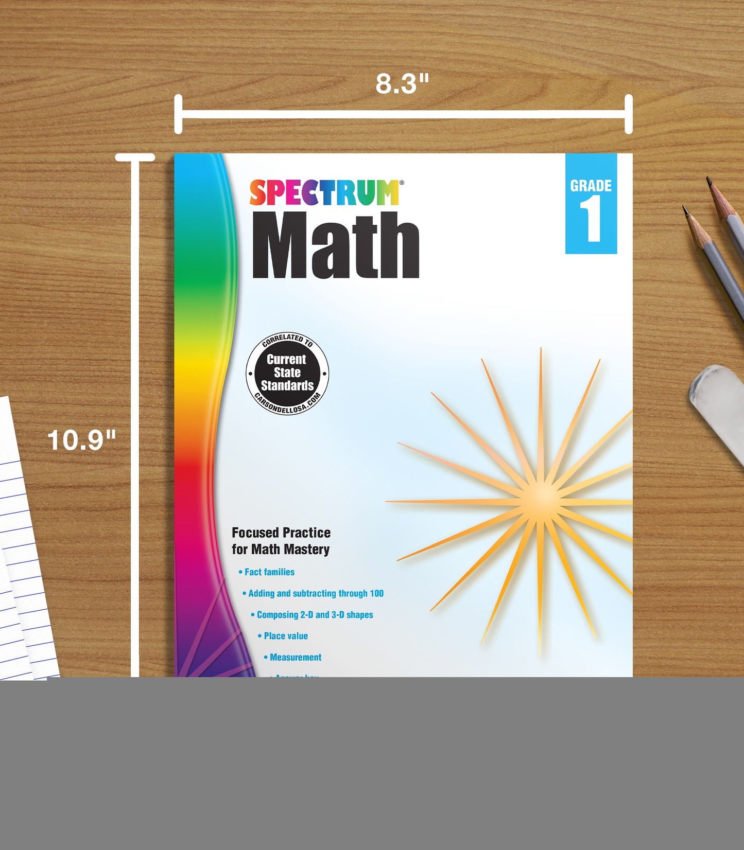 Carson Dellosa CD-704561 Spectrum Math Gr 1