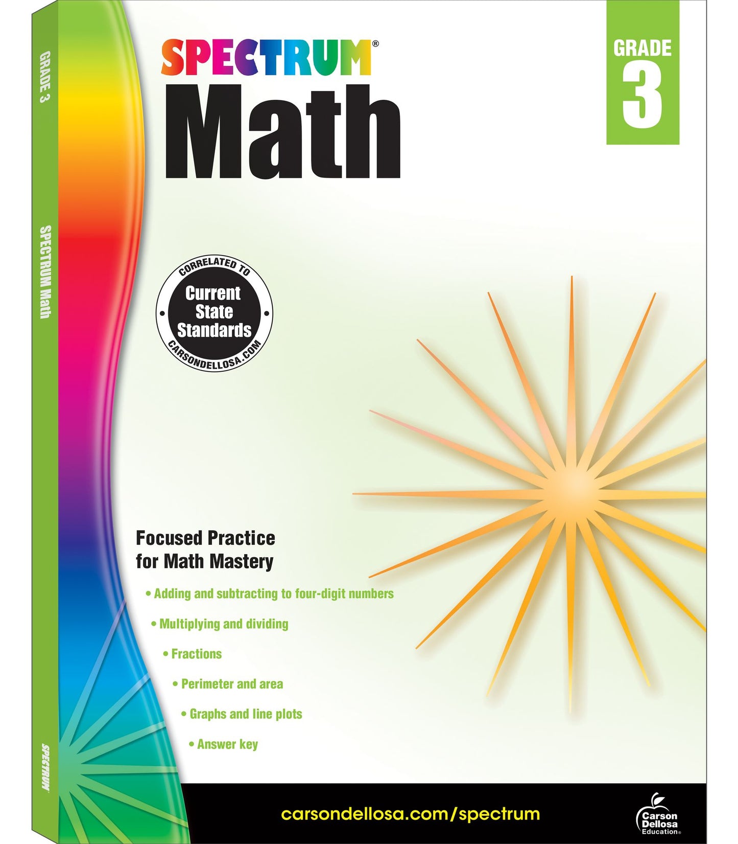 Carson Dellosa CD-704563 Spectrum Math Gr 3