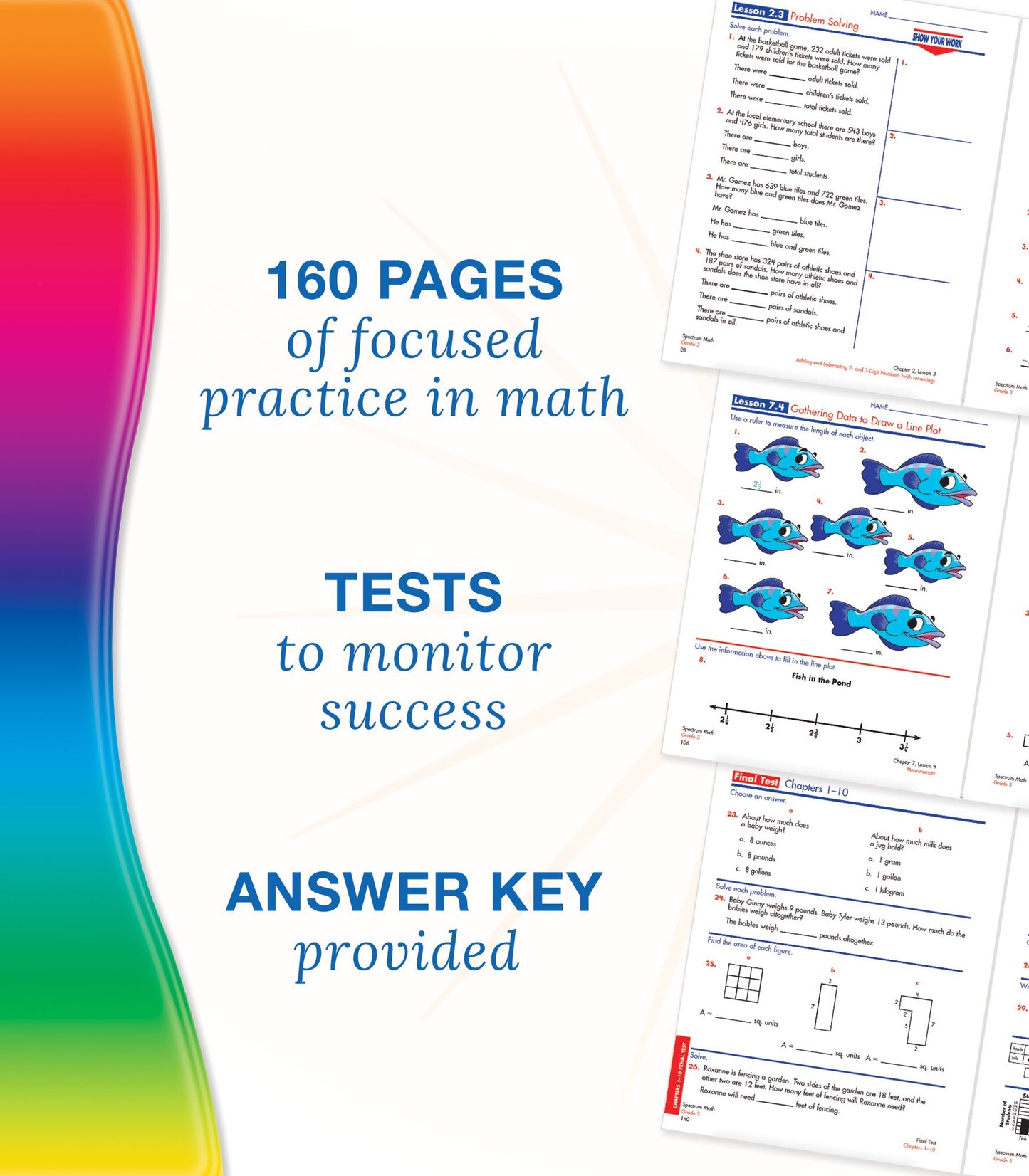 Carson Dellosa CD-704563 Spectrum Math Gr 3