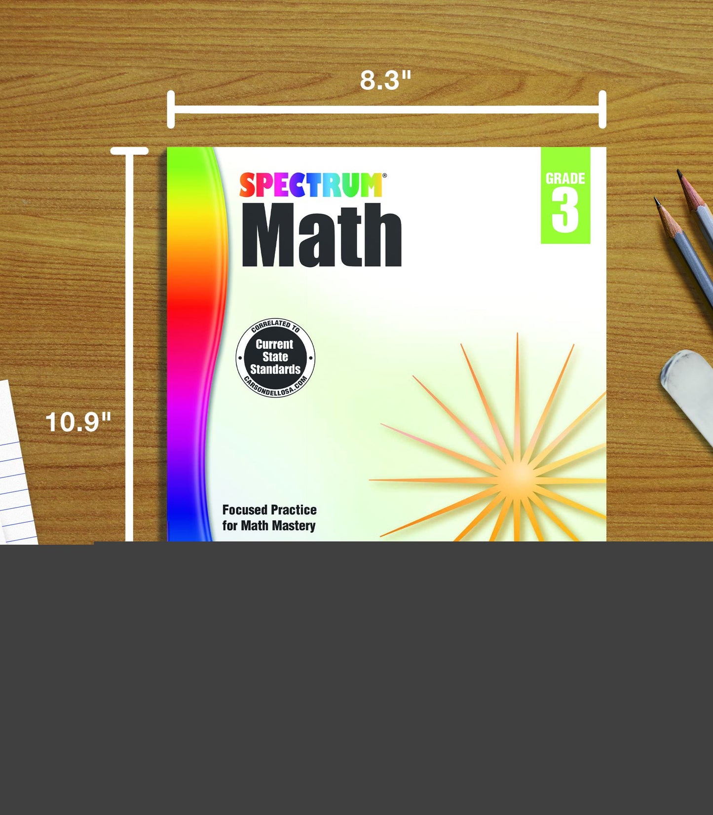 Carson Dellosa CD-704563 Spectrum Math Gr 3