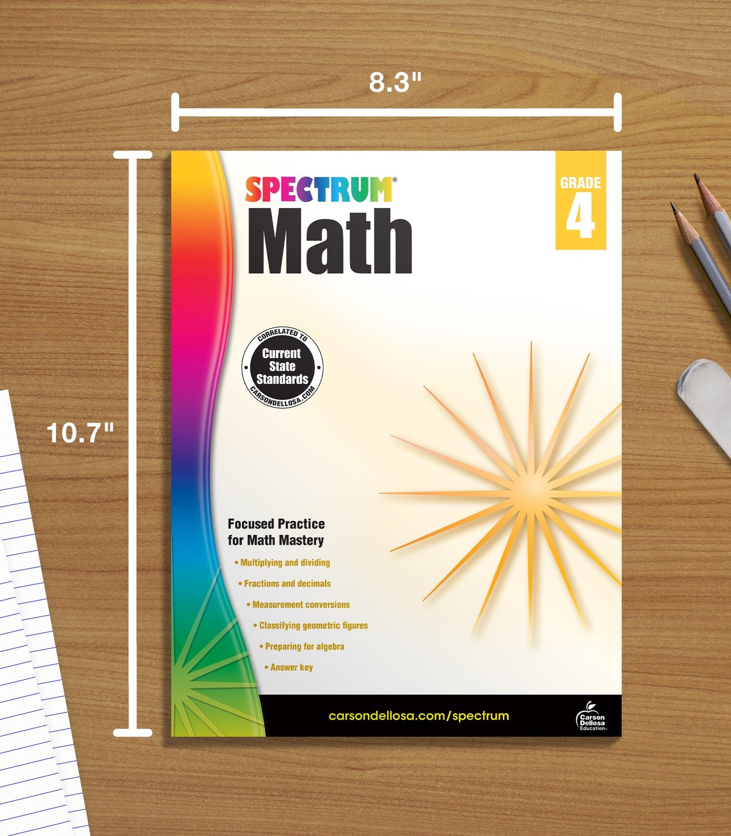 Carson Dellosa CD-704564 Spectrum Math Gr 4