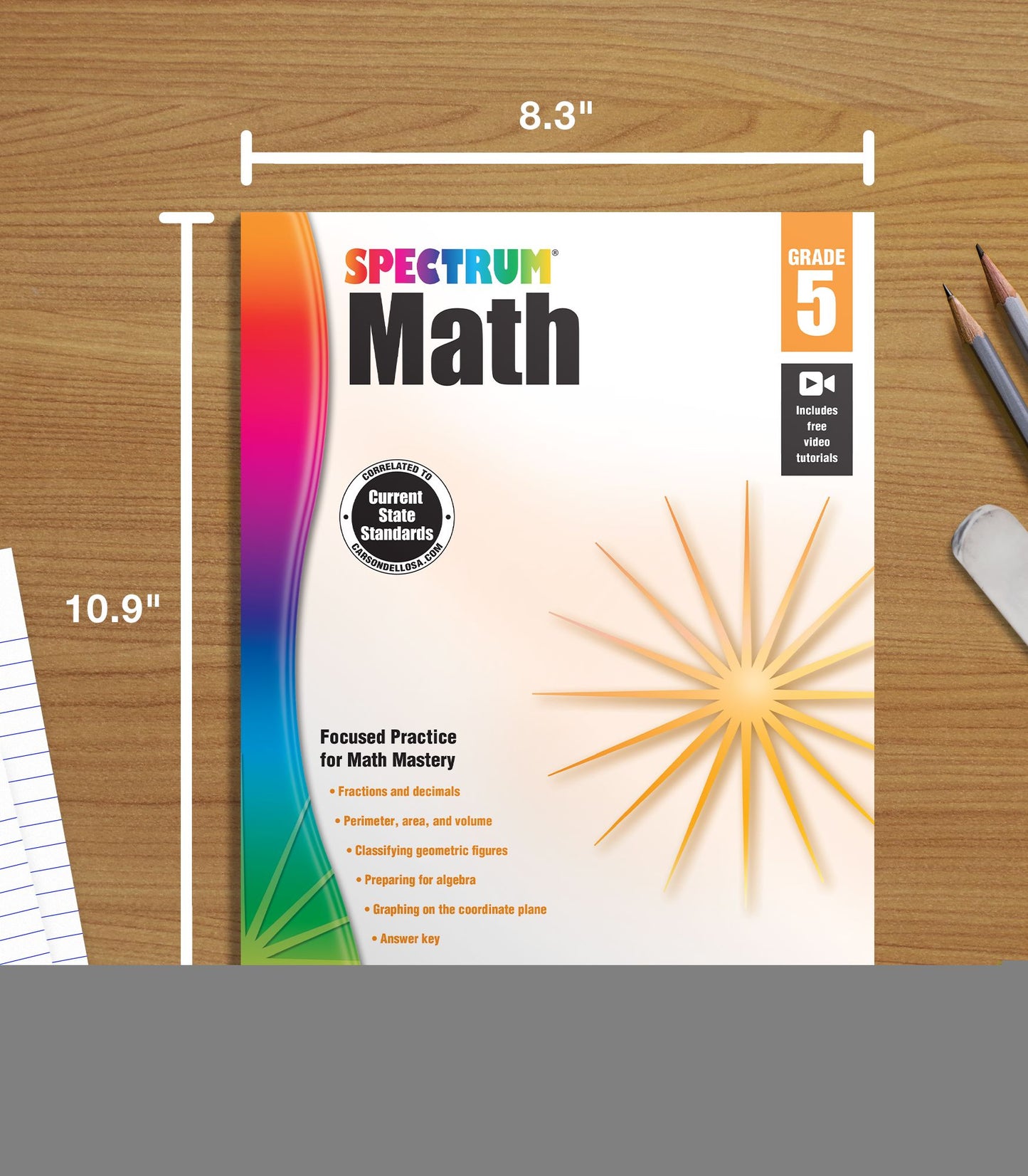 Carson Dellosa CD-704565 Spectrum Math Gr 5