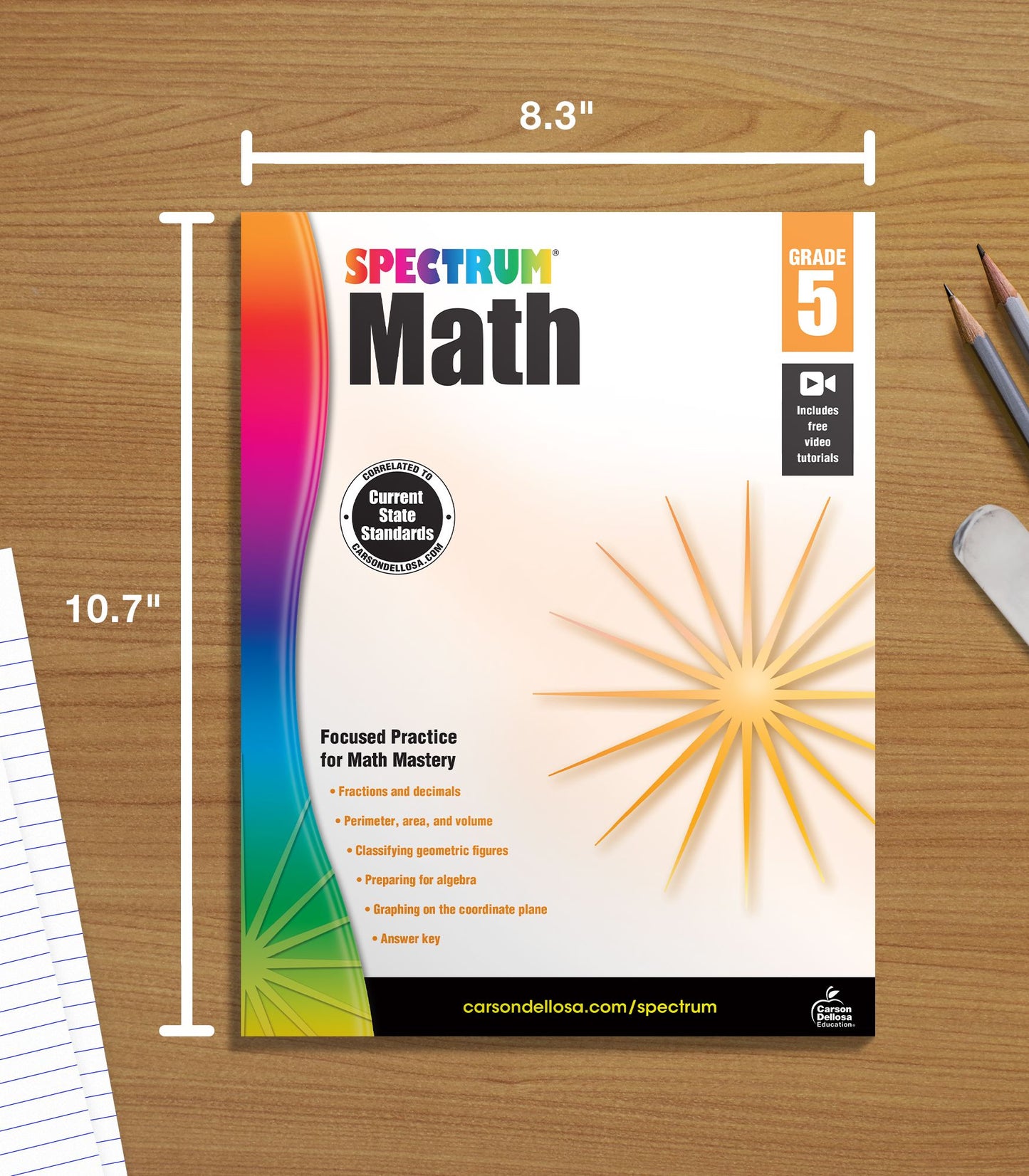 Carson Dellosa CD-704565 Spectrum Math Gr 5