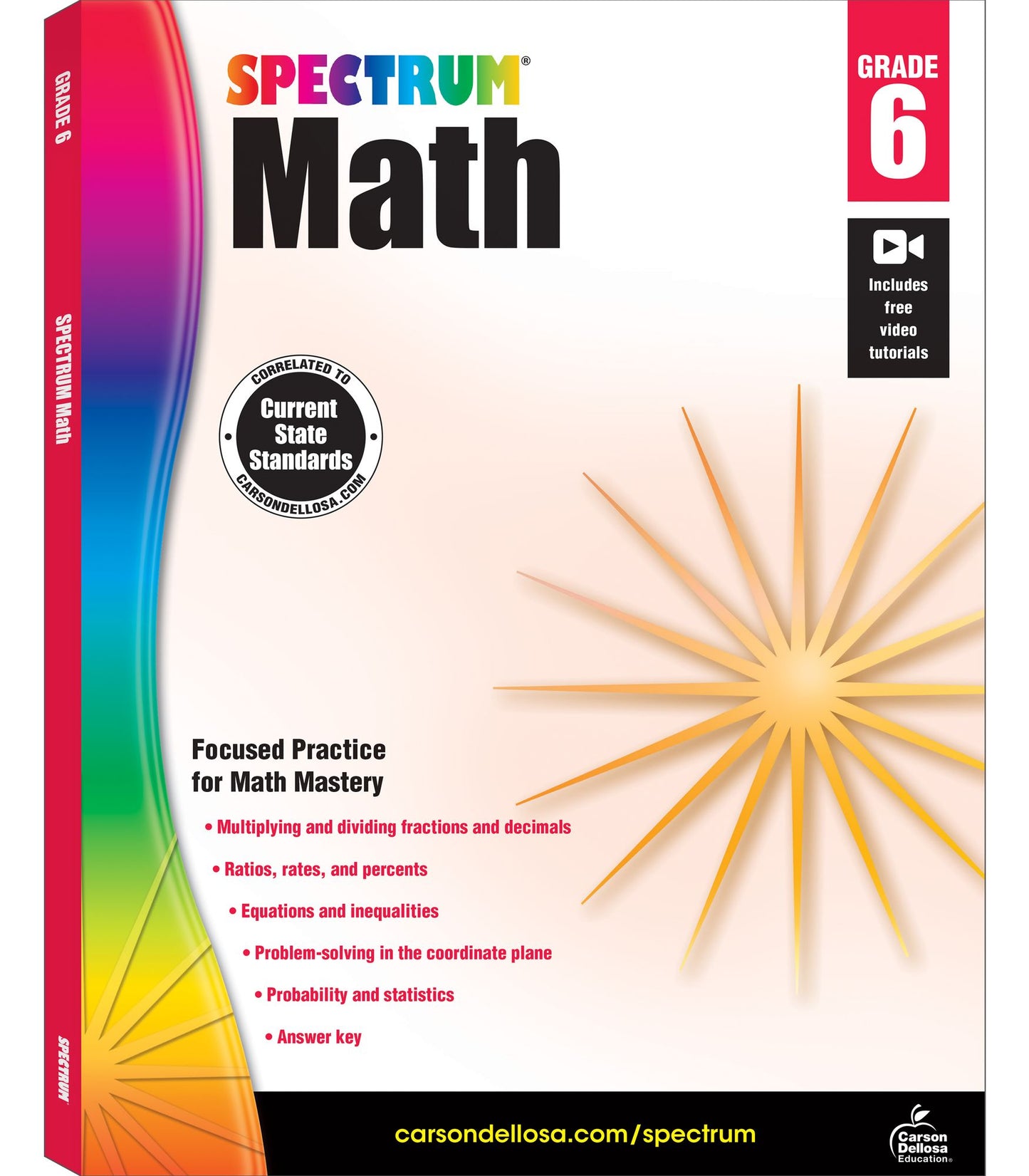 Carson Dellosa CD-704566 Spectrum Math Gr 6