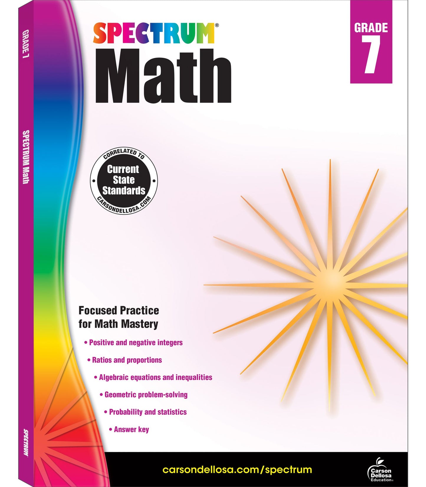 Carson Dellosa CD-704567 Spectrum Math Gr 7