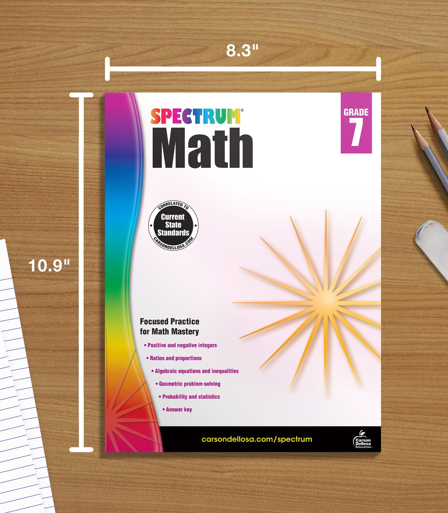 Carson Dellosa CD-704567 Spectrum Math Gr 7