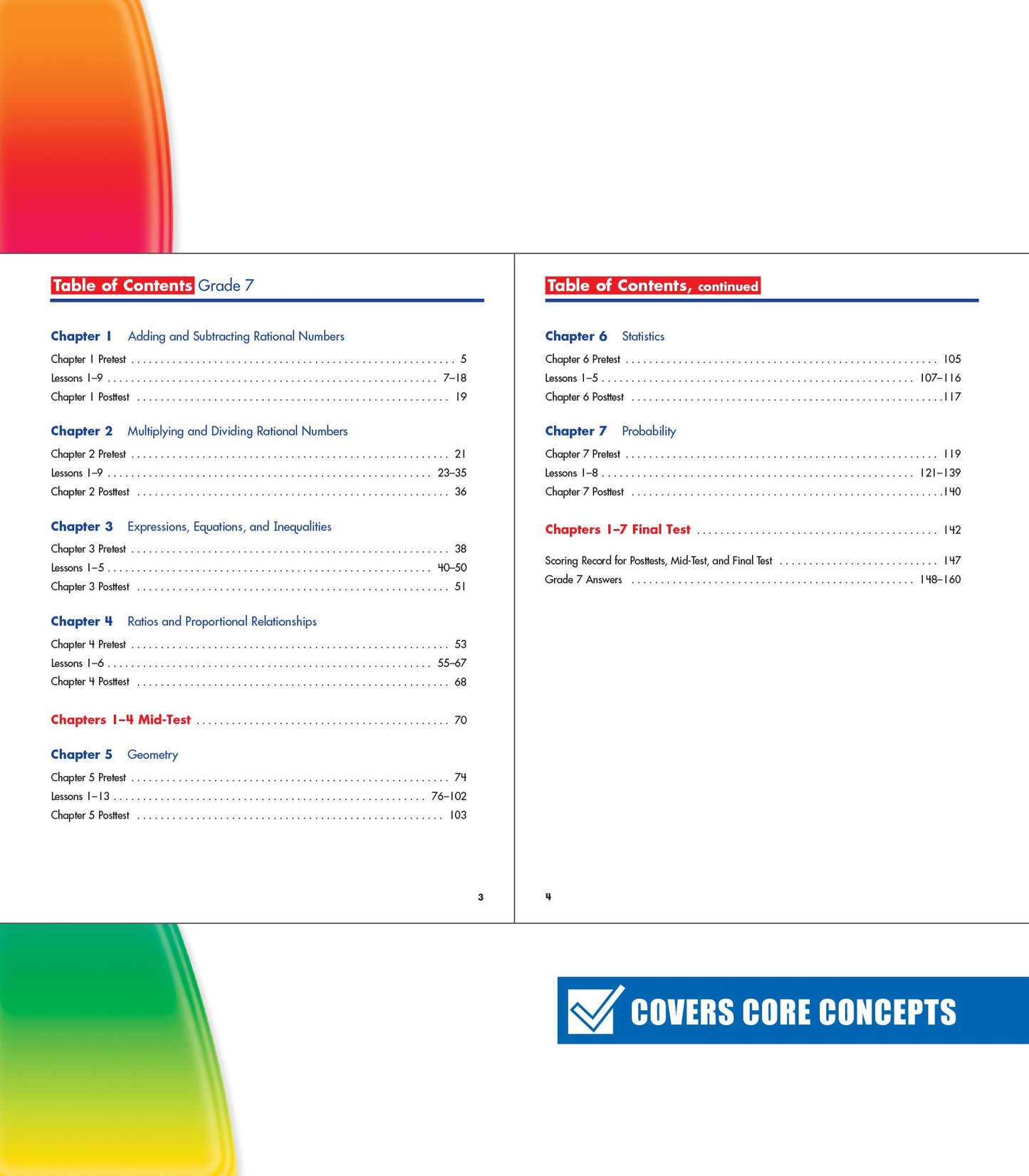 Carson Dellosa CD-704567 Spectrum Math Gr 7
